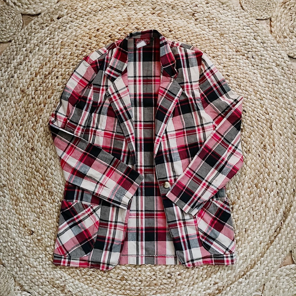 Vintage Jaclyn Smith Plaid Blazer/Coat